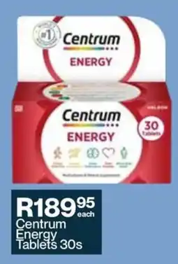 Alpha Pharm Centrum Energy Tablets offer