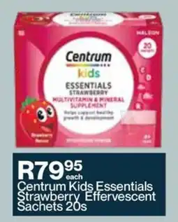 Alpha Pharm Centrum Kids Essentials Strawberry Effervescent Sachets offer