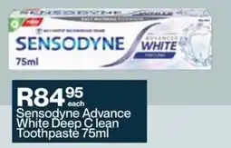 Alpha Pharm Sensodyne Advance White Deep Clean Toothpaste offer