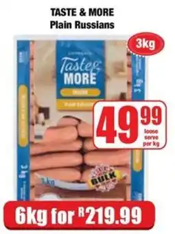 Boxer Taste & More Plain Russians offer