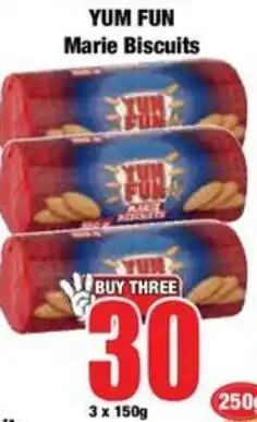 Boxer Yum Fun Marie Biscuits offer