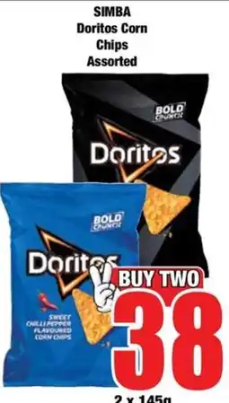 Boxer Doritos Corn Chips Assorted offer