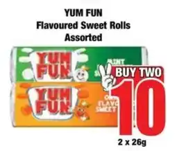 Boxer YUM FUN Flavoured Sweet Rolls Assorted offer