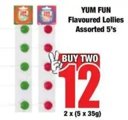 Boxer YUM FUN Flavoured Lollies Assorted offer