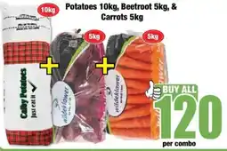 Boxer Calby Potatoes, Beetroot, Carrots offer