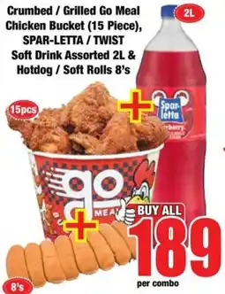Boxer Crumbed / Grilled Go Meal Chicken Bucket offer