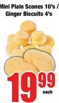 Boxer Mini Plain Scones Ginger Biscuits offer
