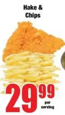 Boxer Hake & Chips offer