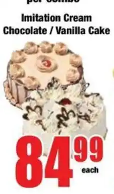 Boxer Imitation Cream Chocolate / Vanilla Cake offer