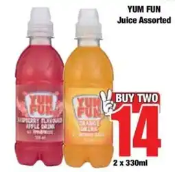 Boxer YUM FUN Juice Assorted offer