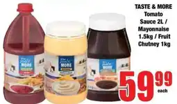 Boxer Taste More Tomato Sauce / Mayonnaise / Chutney offer