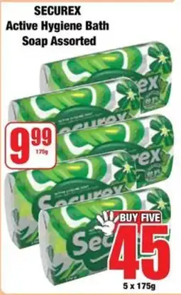 Boxer Securex Active Hygiene Bath Soap Assorted offer