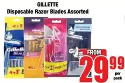 Boxer GILLETTE Disposable Razor Blades Assorted offer