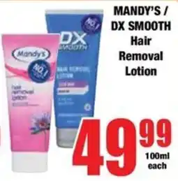 Boxer MANDY'S / DX SMOOTH Hair Removal Lotion offer