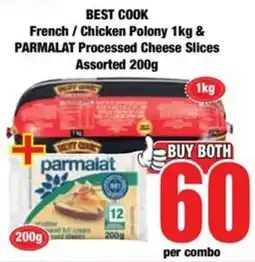 Boxer BEST COOK French / Chicken Polony & Parmalat Processed Cheese Slices Assorted offer