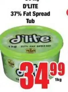 Boxer D'Lite 37% Fat Spread Tub offer