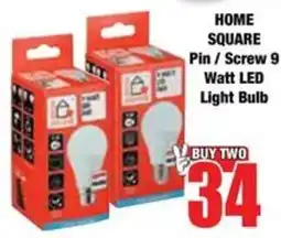 Boxer HOME SQUARE Pin / Screw 9 Watt LED Light Bulb offer
