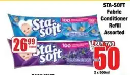 Boxer Sta-soft Fabric Conditioner Refill Assorted offer