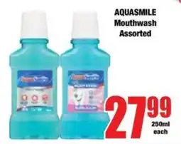 Boxer AQUASMILE Mouthwash Assorted offer