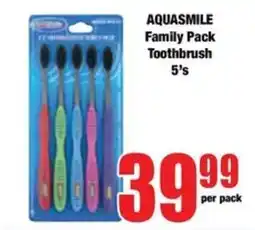 Boxer AQUASMILE Family Pack Toothbrush 5's offer