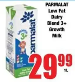Boxer PARMALAT Low Fat Dairy Blend 3+ Growth Milk offer