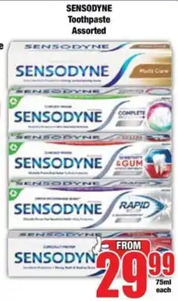 Boxer SENSODYNE Toothpaste Assorted offer