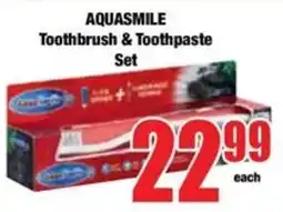Boxer AQUASMILE Toothbrush & Toothpaste Set offer