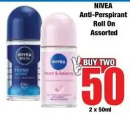 Boxer NIVEA Anti-Perspirant Roll On Assorted offer