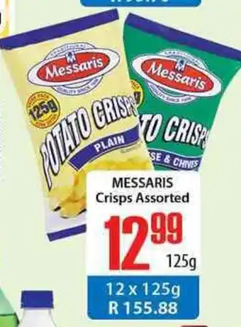Messaris Crisps Assorted 125g
