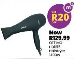 Shoprite OTTIMO HD1215 Hairdryer offer