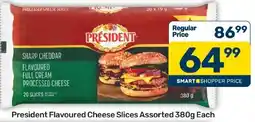 Pick n Pay Liquor President Flavoured Cheese Slices Assorted offer