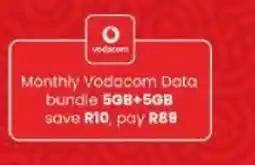 Shoprite Monthly Vodacom Data bundle offer