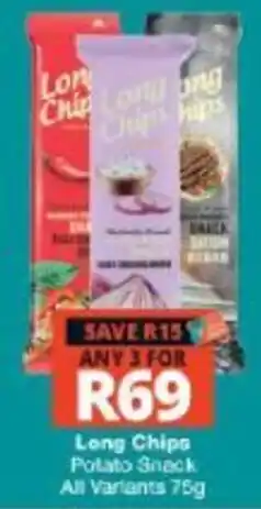 Checkers Long Chips Potato Snack offer