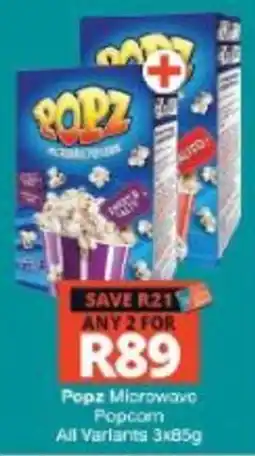 Checkers Popz Microwave Popcorn offer