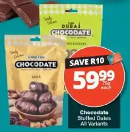 Checkers Chocodate Stuffed Dates offer