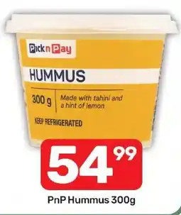 Pick n Pay Liquor PnP Hummus offer