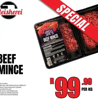 Uncle Joe's Beef Mince