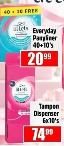 Devland Cash And Carry lil-lets Everyday Panyliner offer