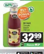 Spar All Gold Tomato Sauce-700 ml offer