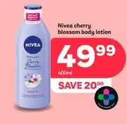 PEP Nivea cherry blossom body lotion 400ml offer