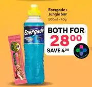 PEP Energade + Jungle bar 500ml + 40g - Both for offer