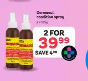 PEP Dermasul condition spray 2 x 125g offer