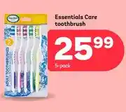 PEP Essentials Care toothbrush 5-pack offer