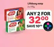 PEP Lifebuoy soap 2 x 175g offer