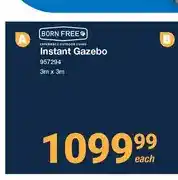 Mica Born Free Instant Gazebo 3m x 3m offer