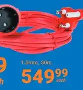 Mica Garden Extension Cord 30SR15 Schuko 1.5mm Red offer