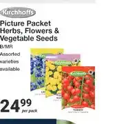 Mica Kirchhoffs Picture Packet Herbs, Flowers & Vegetable Seeds offer