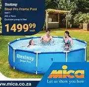 Mica Bestway Steel Pro Frame Pool 56677 305 x 76cm offer