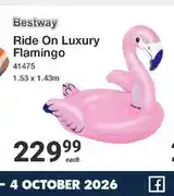 Mica Bestway Ride On Luxury Flamingo 41475 1.53 x 1.43m offer