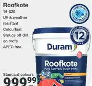 Mica Duram Roofkote Pure Acrylic Roof Paint 20L offer